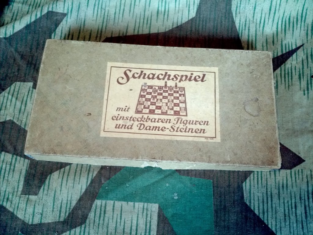 Period Schachspiel Chess/Checkers/Dame Game — image 2