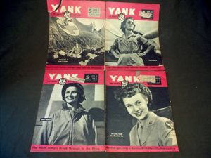 4 Yank Magazines - Featuring Nurses and WACs