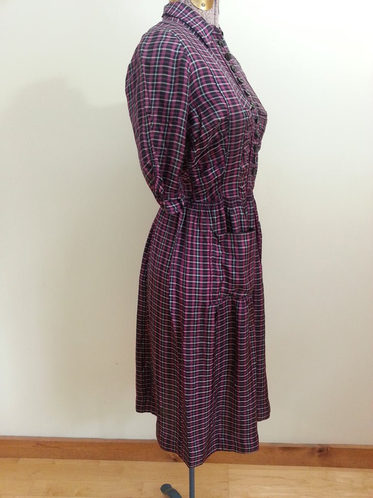 German Plaid Dress(B-36' W-27' H-40 1/2') — image 3