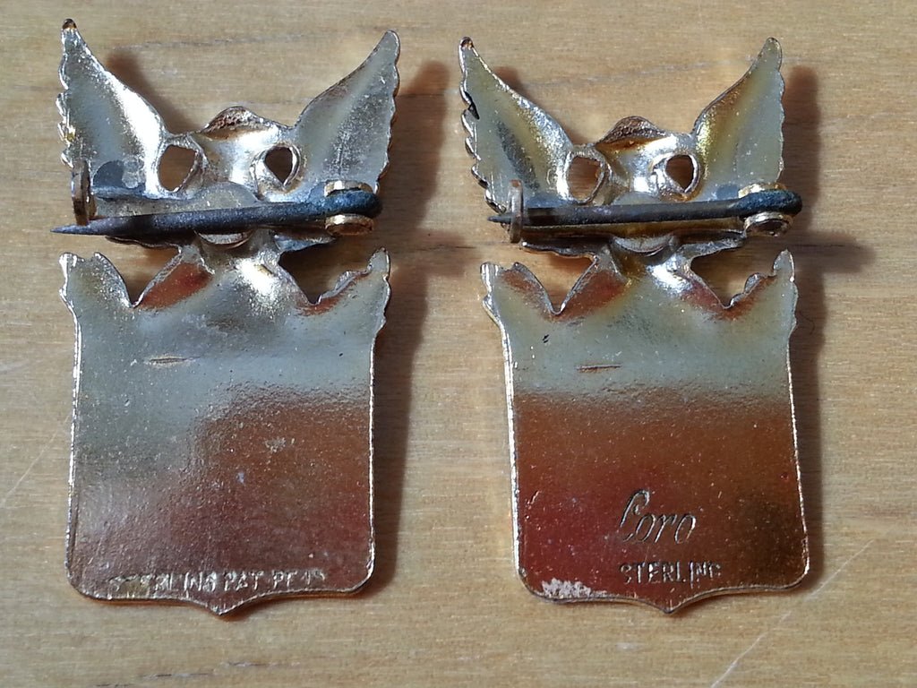 Husband in Service Sterling Pin Made by Coro - New Old Stock — image 3