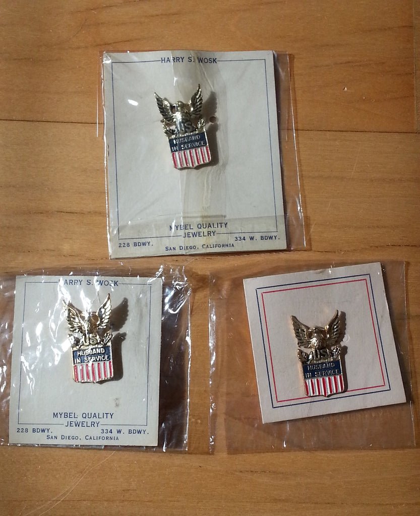 Husband in Service Sterling Pin Made by Coro - New Old Stock — image 4