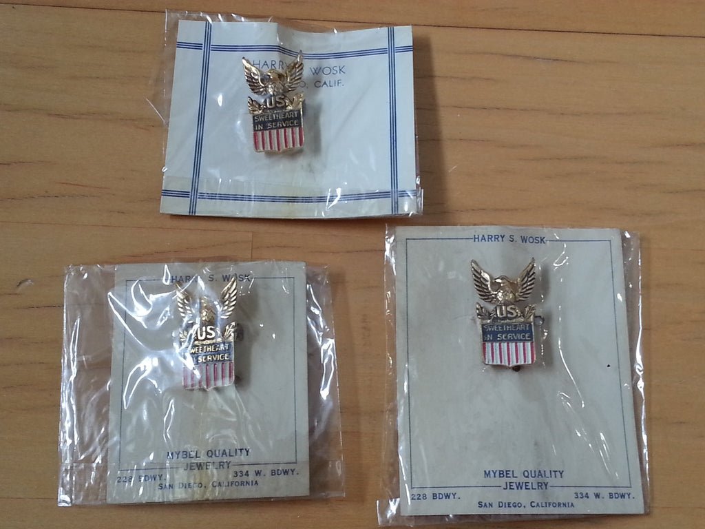 Sweetheart in Service Sterling Pin Made by Coro - New Old Stock — image 5