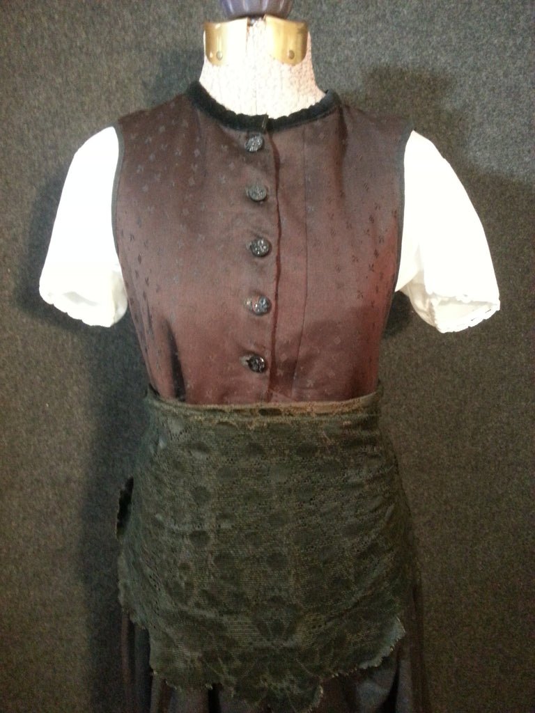 Pre-WWII German Dirndl w/ Painted Skirt(B-32 1/2' W-32'--) — image 2