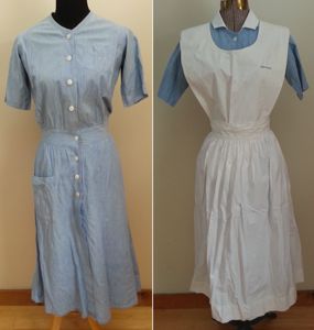 Blue Nurse Dress & Apron (Named)(36'-27'-34')