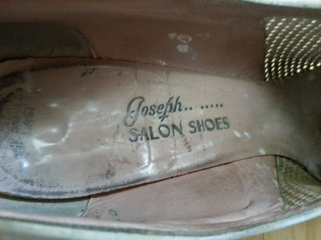 1940s White Peep Toe Heels(Size 8 1/2 aaa) — image 8