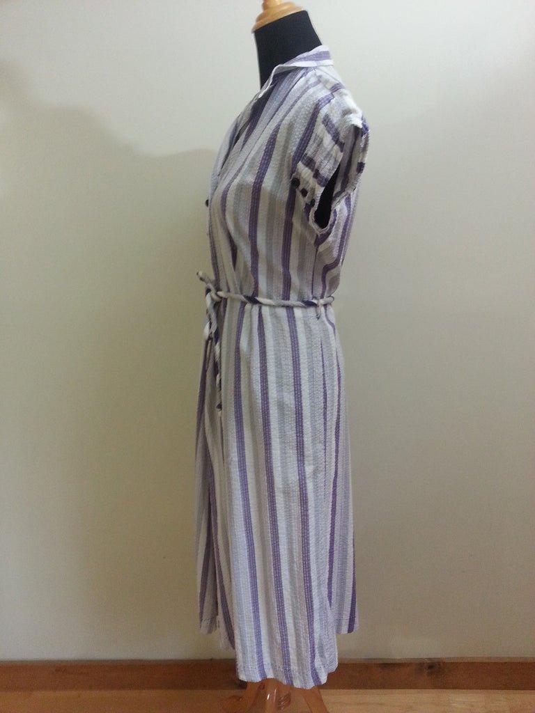 Purple & White Striped Dress(B-43' W-32' H-41') — image 3