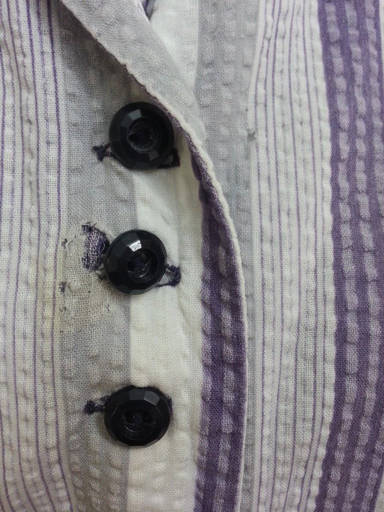 Purple & White Striped Dress(B-43' W-32' H-41') — image 5