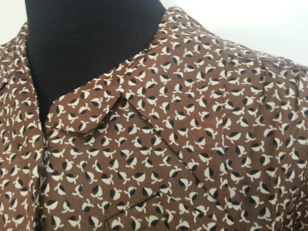 German Artificial Silk Button-Down Dress (Same Material as Parachutes)(B-39' W-33 1/2' H-40') — image 6