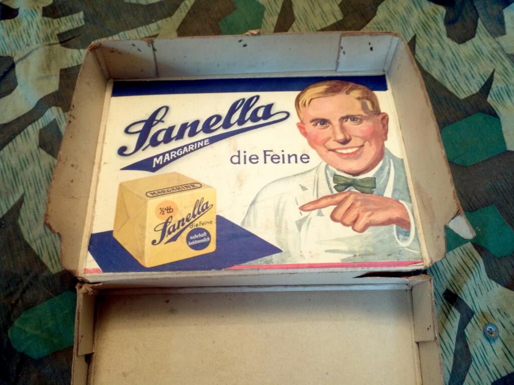 Original 1930's Sanella Margarine Carton — image 3