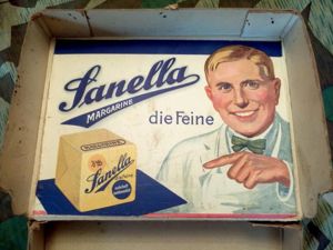 Original 1930's Sanella Margarine Carton