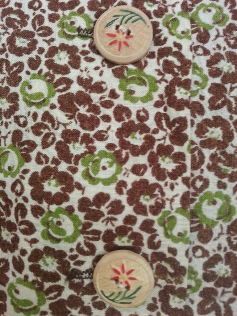 German Green/Brown Dress - Buttons in the Back(B-39' W-32' H-38') — image 4