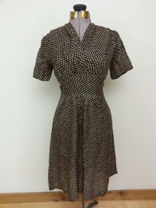 German Artificial Silk Dress (Same Material as Parachutes)(B-39' W-30' H-40')