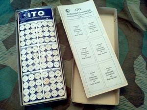 Original Paper Buttons 15mm on Card