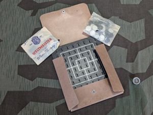 Pocket Schach-Dame-Mühle Game Set Complete