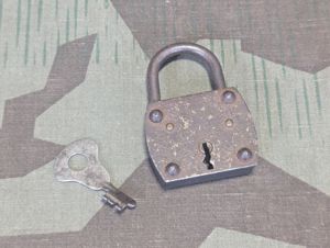 Small German Lock with Key