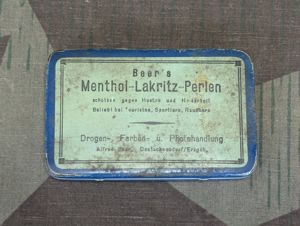 Beer's Menthol Lakritz Perlen Cough Drop Tin