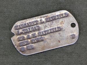 Margaret L Hatfield from WV WAC Enlisted Dog Tag