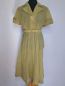 Lightweight Yellow Stripe Dress(B-40' W-28' H-40')