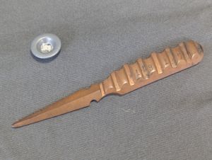 1917 Letter Opener Trench Art Artillery Band