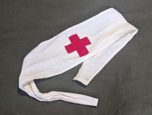 Red Cross Armband or Hat Band