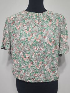 Flowy Rayon Print Blouse(B-44' W-38')