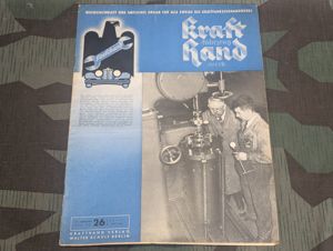Kraftfahrzeug Handwerk Heft 26 29 June 1940 Krafthand