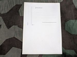 Feldpostbrief Card with Adhesive Edges