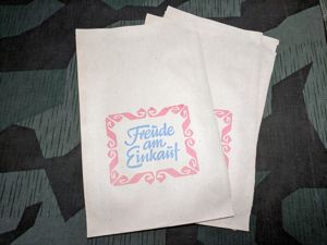 'Freude am Einkauf' Period Paper Shopping Bags (Lot of 10)