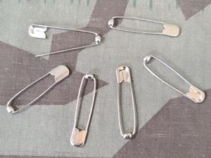 German Safety Pins (Lot of 6)