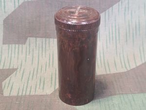 Trumpf Brown Bakelite Shaving Brush Container