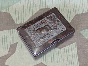 Stag Hunt Bakelite Tobacco Case