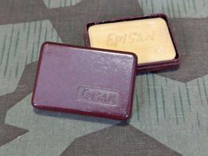 Episan Bakelite Soap Box with Soap