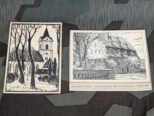 Lot of 2 German Post Cards