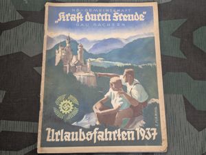NS Gemeinschaft Kraft durch Freude Urlaubsfahrten 1937 Gau Sachsen