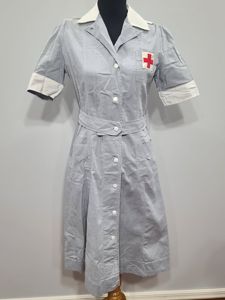 American Red Cross Short Sleeve Gray Lady Uniform Dress(B-38' W-32' …