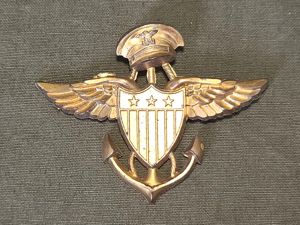 Navy Pilot Celluloid Sweetheart Pin