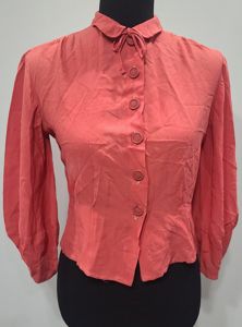 Pink Blouse with Balloon Sleeves(B-37' W-31')
