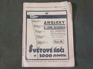 1938 Czech Book about Learning English