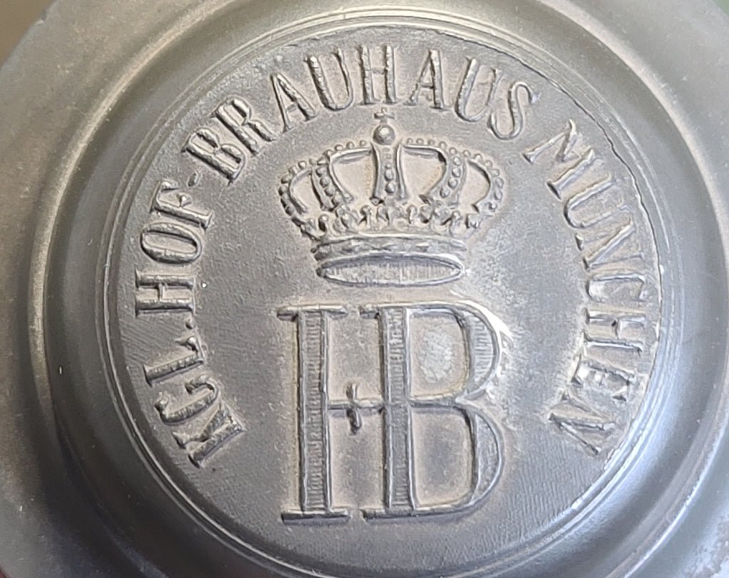 WWI Kgl. Hof-Bräuhaus München 1L Krug with Lid(made between 1913-1918) — image 7