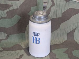 WWI Kgl. Hof-Bräuhaus München 1L Krug with Lid(made between 1913-1918)