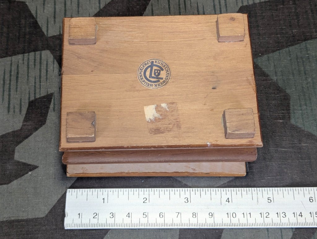 Hand Painted Wood Pipe Tobacco Box C. Lorenz — image 2