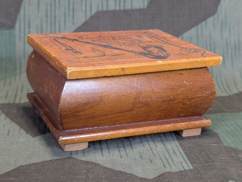 Hand Painted Wood Pipe Tobacco Box C. Lorenz — image 5