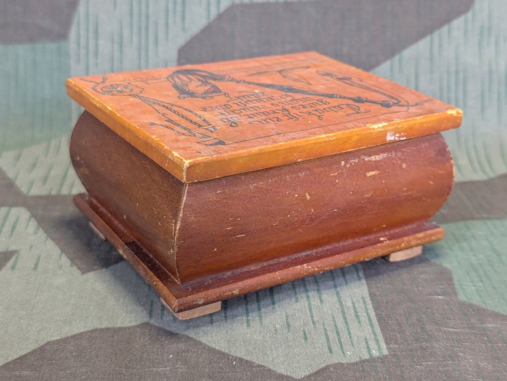 Hand Painted Wood Pipe Tobacco Box C. Lorenz — image 6