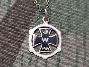 WWI 1914 Iron Cross Sweetheart Necklace