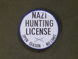 Repro 'Nazi Hunting License' Pinback Button