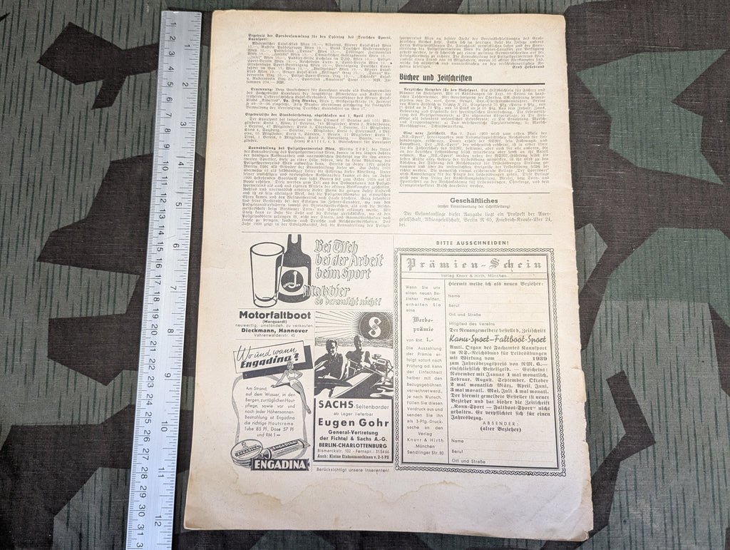 Canoe Sport Magazine 3 Juni 1939 Heft 14 — image 3