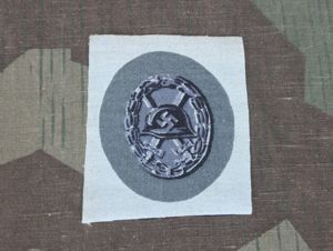 Original Cloth Wound Badge in Black