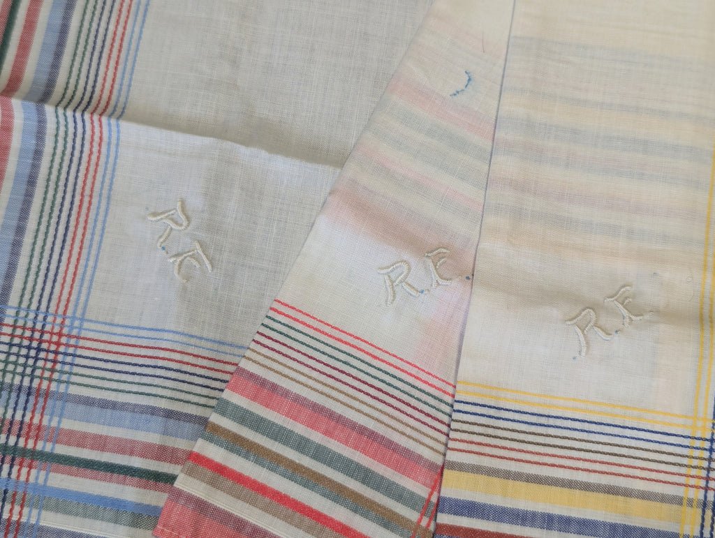 3 Handkerchief Set R.F. Monogrammed — image 3
