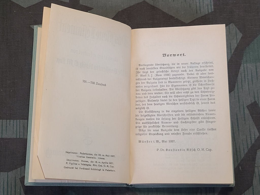 1938 Neues Testament New Testament Bible Catholic Rösch — image 4