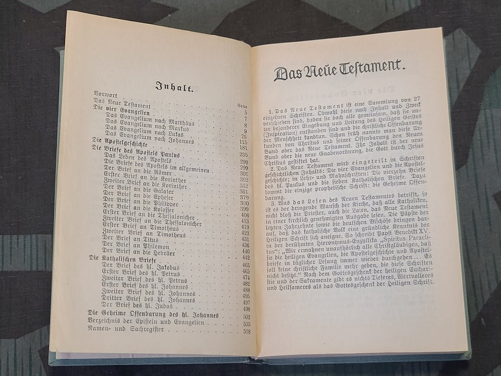 1938 Neues Testament New Testament Bible Catholic Rösch — image 5